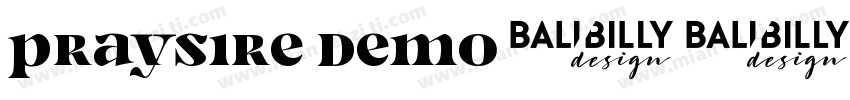 Praysire Demo字体转换
